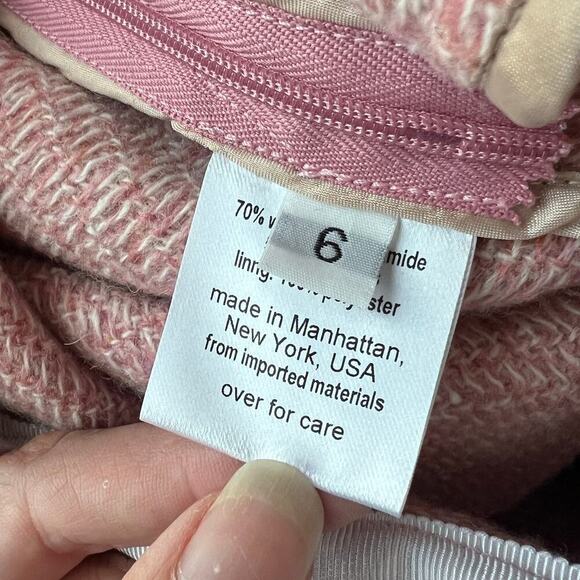 Rachel Comey Bell Short in Light Pink Tweed Chevron Size 6 - Picture 8 of 10